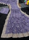 Ktd 2017 Chocolate Silk With Embroidery Work Saree